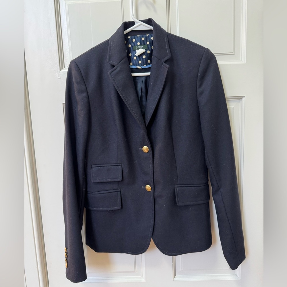 Vintage J. Crew Schoolboy Navy Blazer Size 6